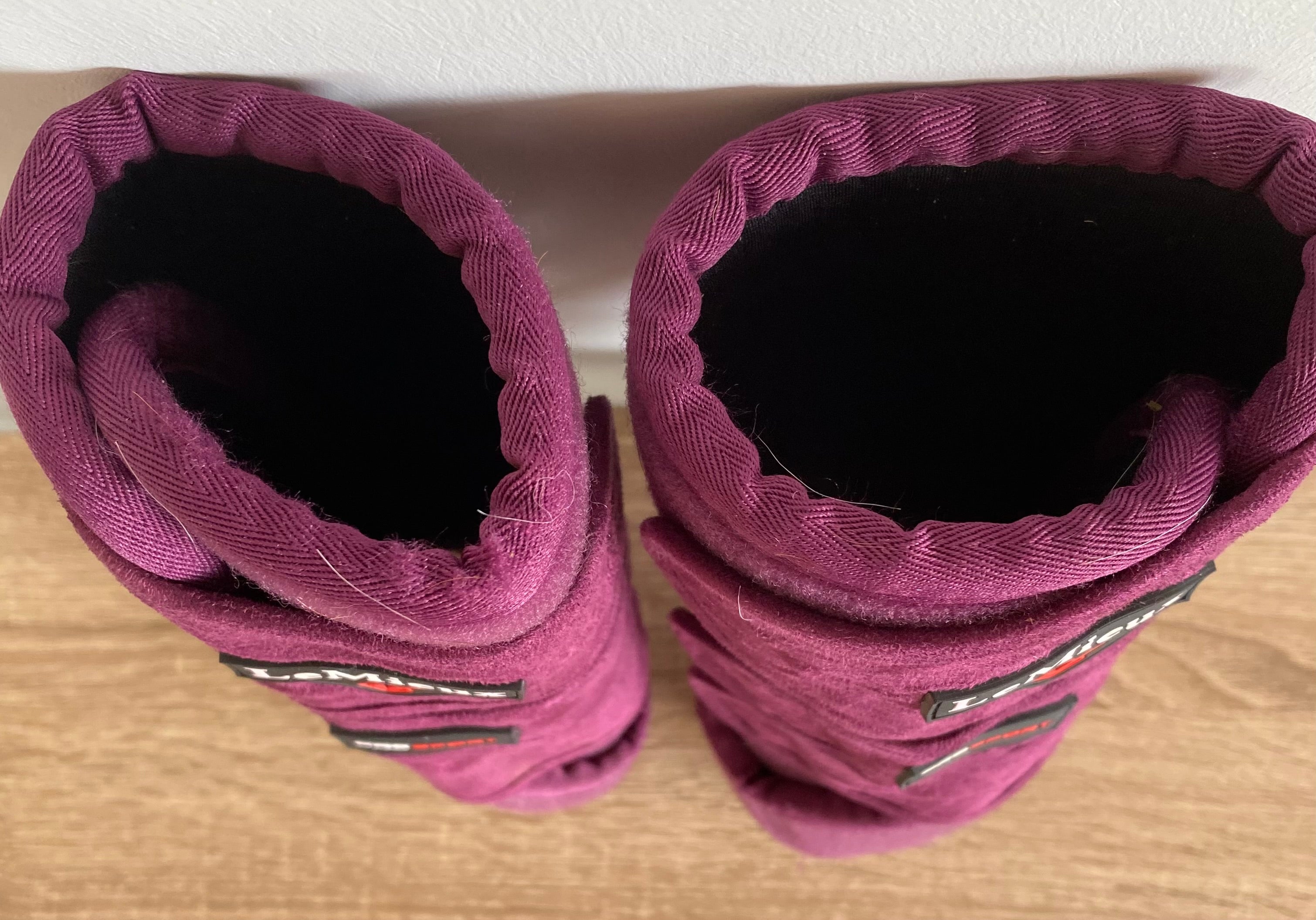 LeMieux ProSport Brushing Boots XL – Mulberry/Burgundy